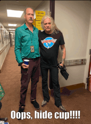 Krist next to Sebastian Bach.