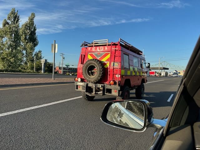 European van.