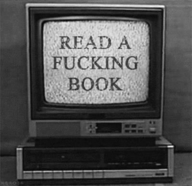 Message on old TV